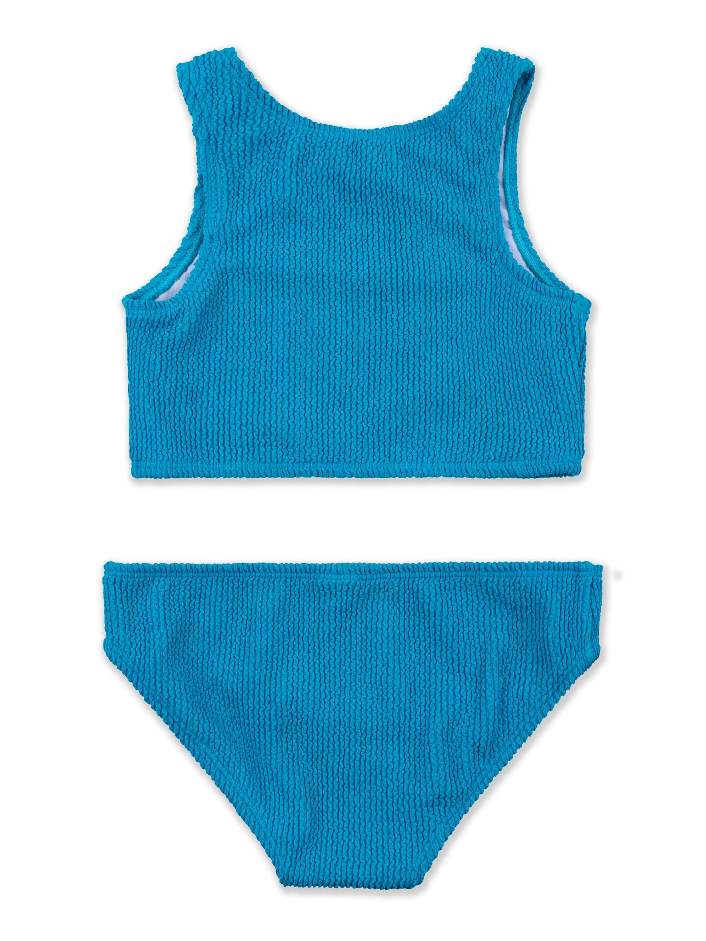Crinkle Two Piece Tankini Swimsuit