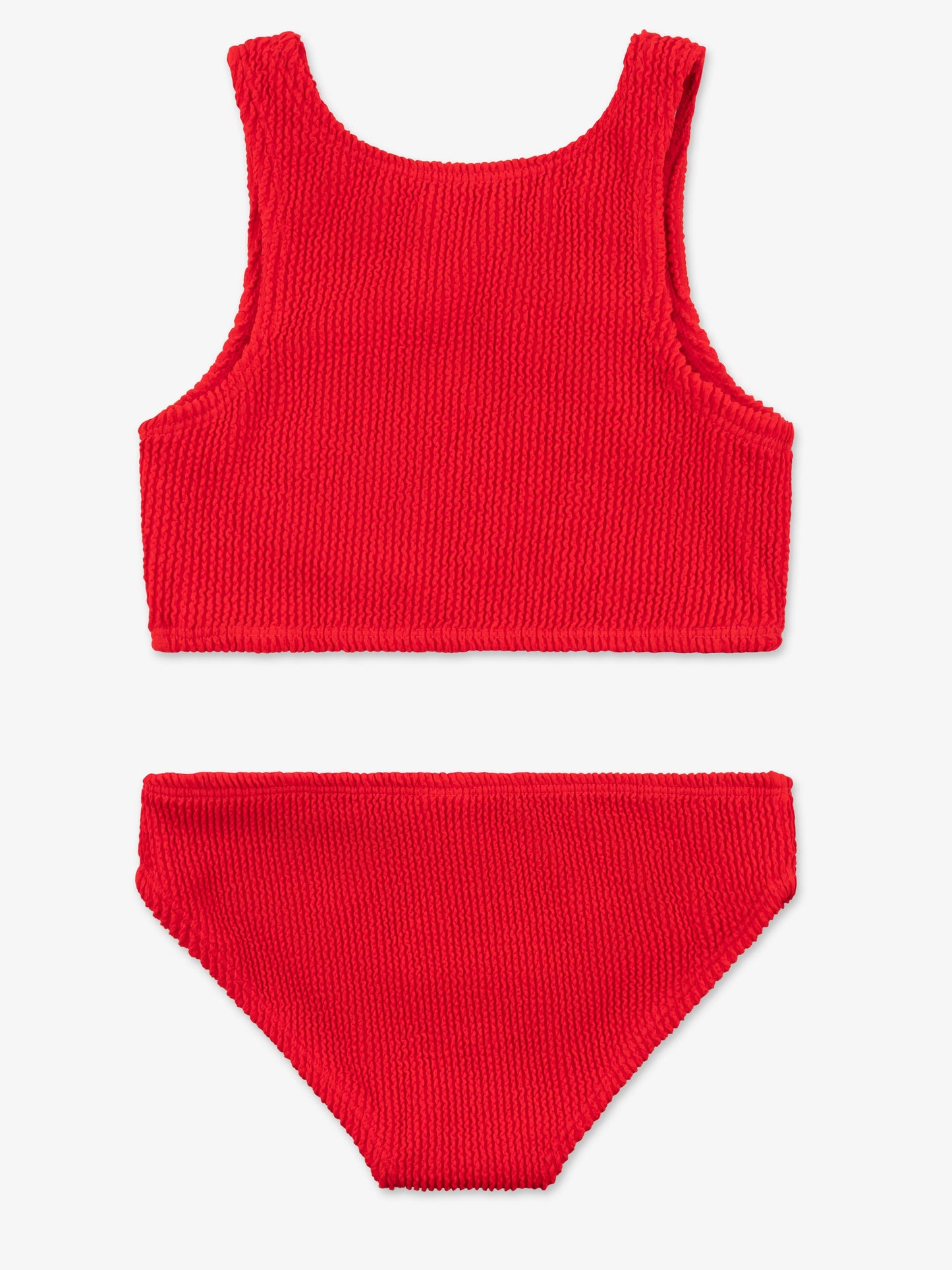 Crinkle Two Piece Tankini Swimsuit