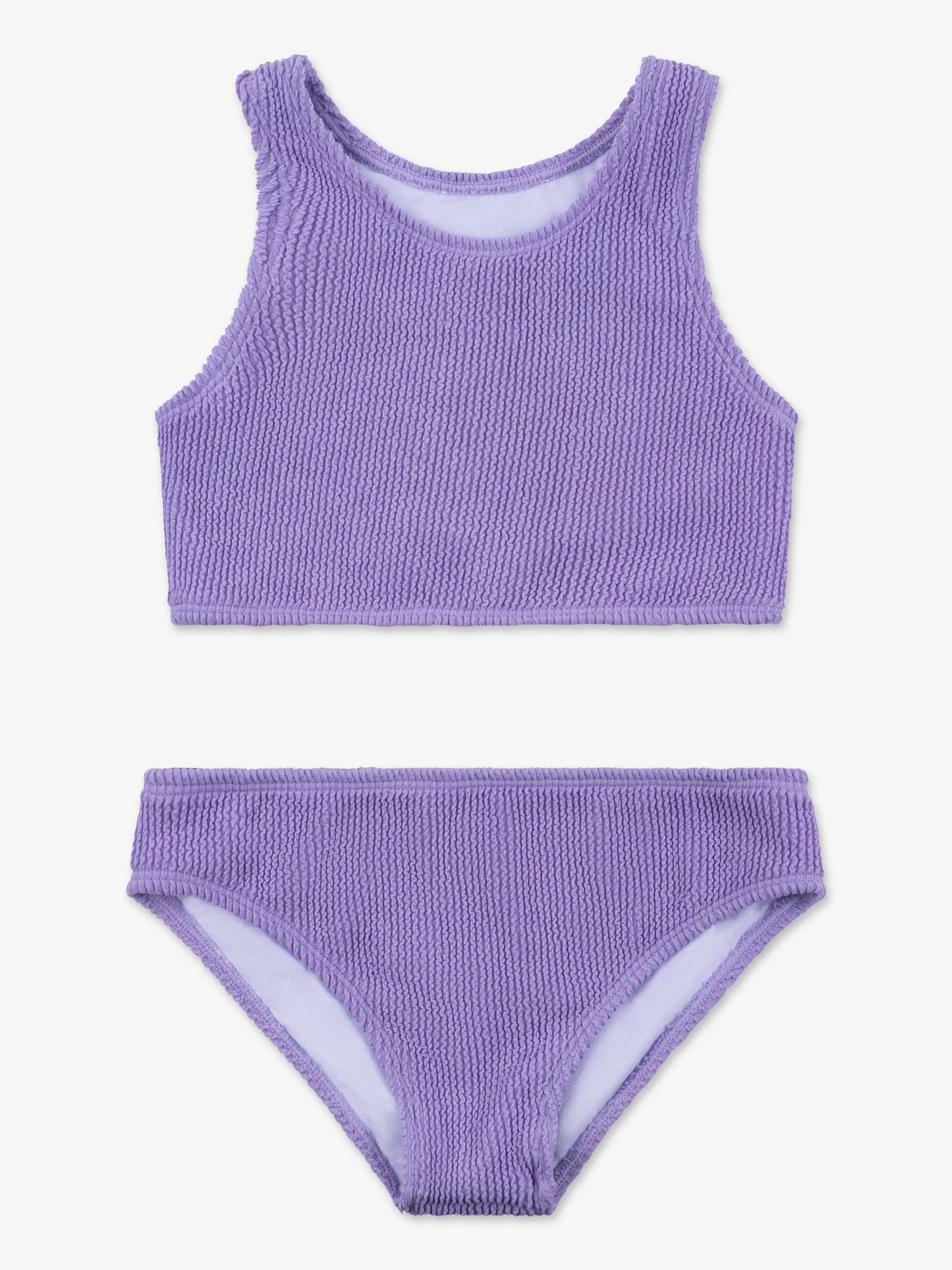 Crinkle Two Piece Tankini Swimsuit