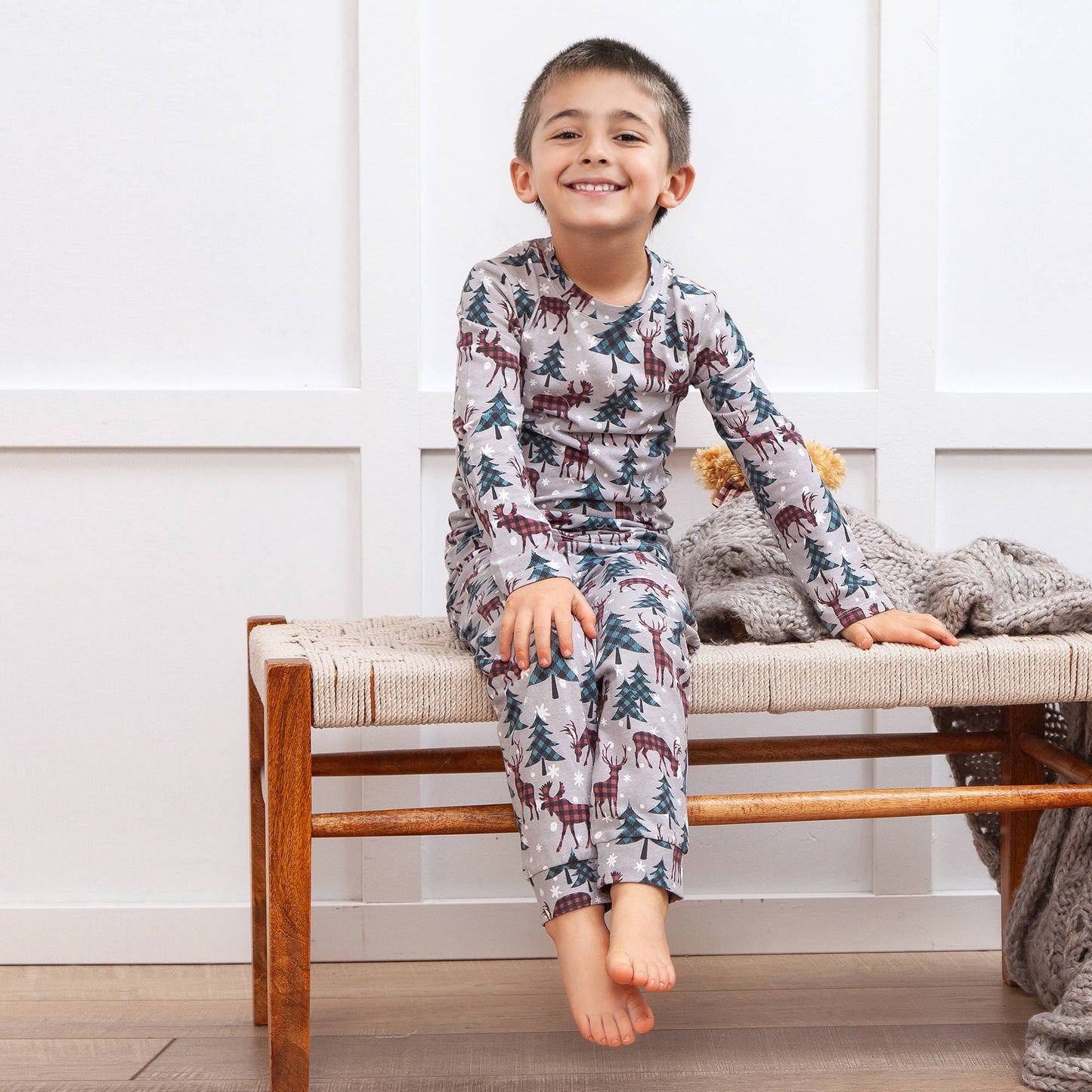 Christmas Pines Family Matching Soft Bamboo Pajamas