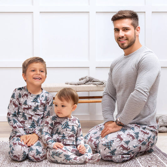 Christmas Pines Family Matching Soft Bamboo Pajamas