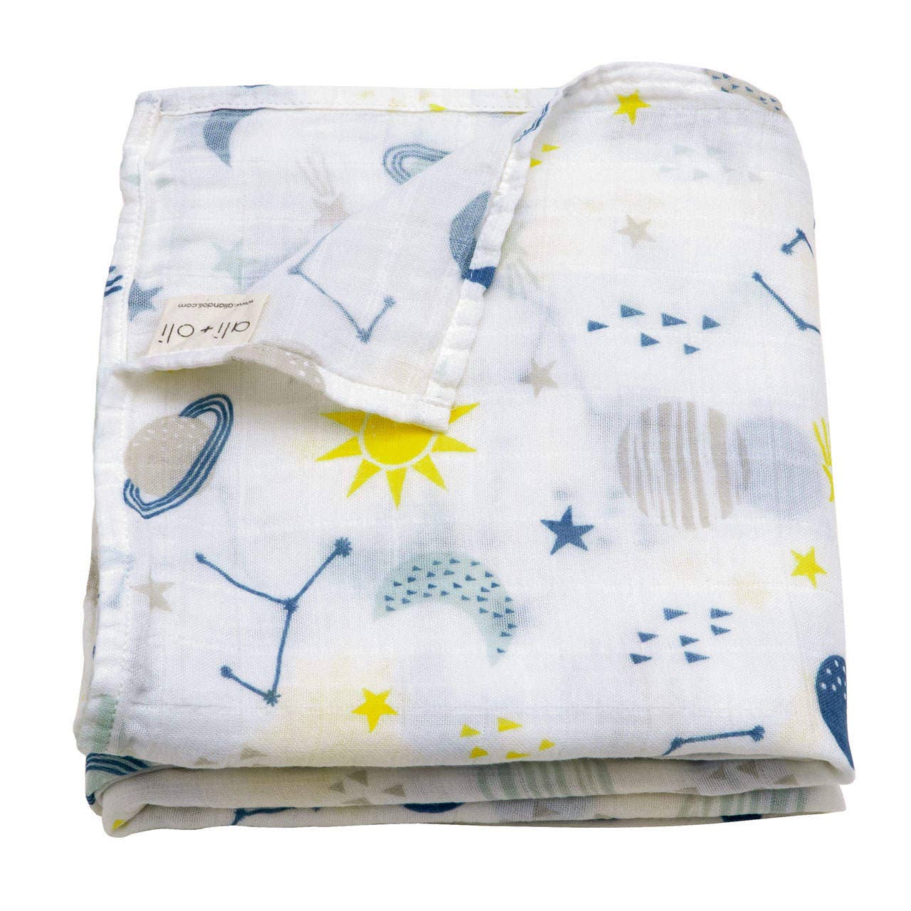 Bamboo Muslin Swaddle Blanket (Cosmic)
