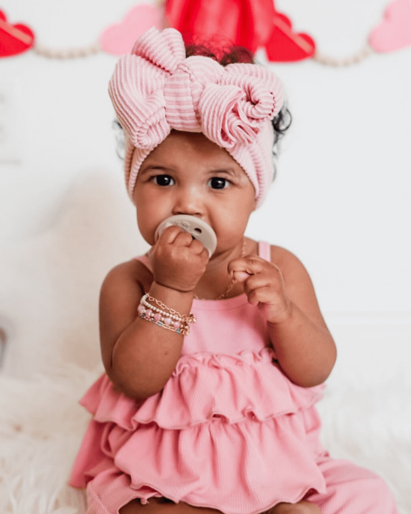 Presley Ruffle Tank Two-Piece Set - Pink