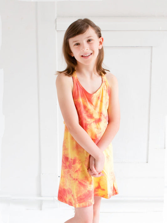 Em Braided Tie Dye Tank Dress