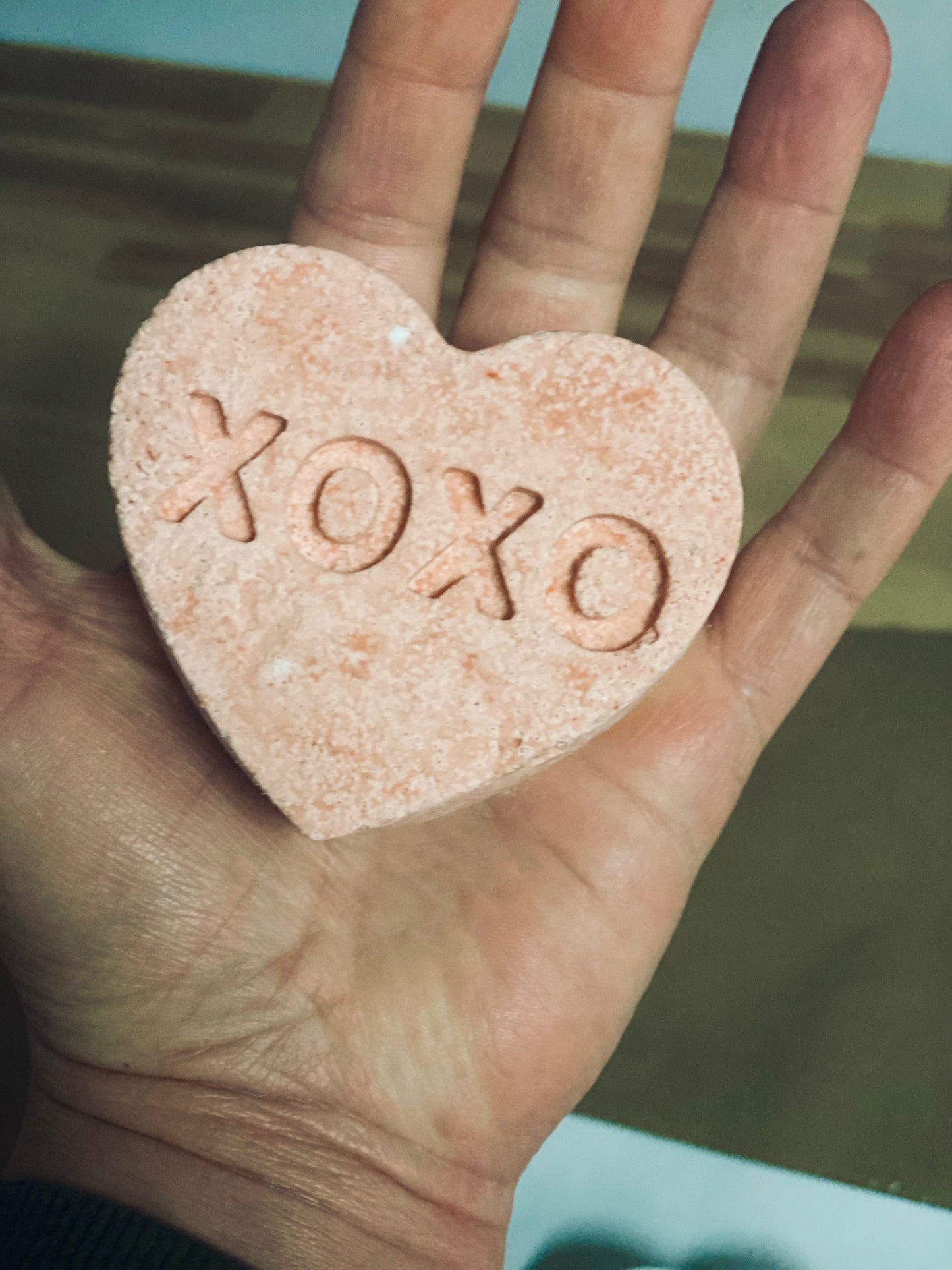 Organic bath bomb / Valentine's Day / conversation hearts / conversation heart bath bombs / organic bath fizzy / organic bath fizzie