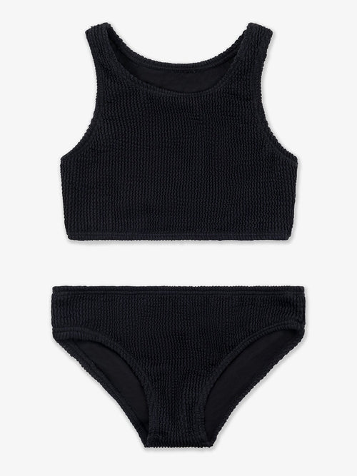 Crinkle Two Piece Tankini Swimsuit