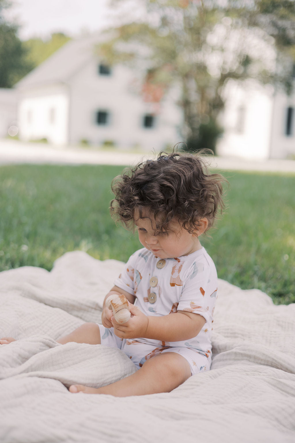 Wrangle Button Romper