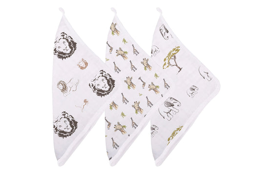 On The Savannah Washcloth Set 3pk